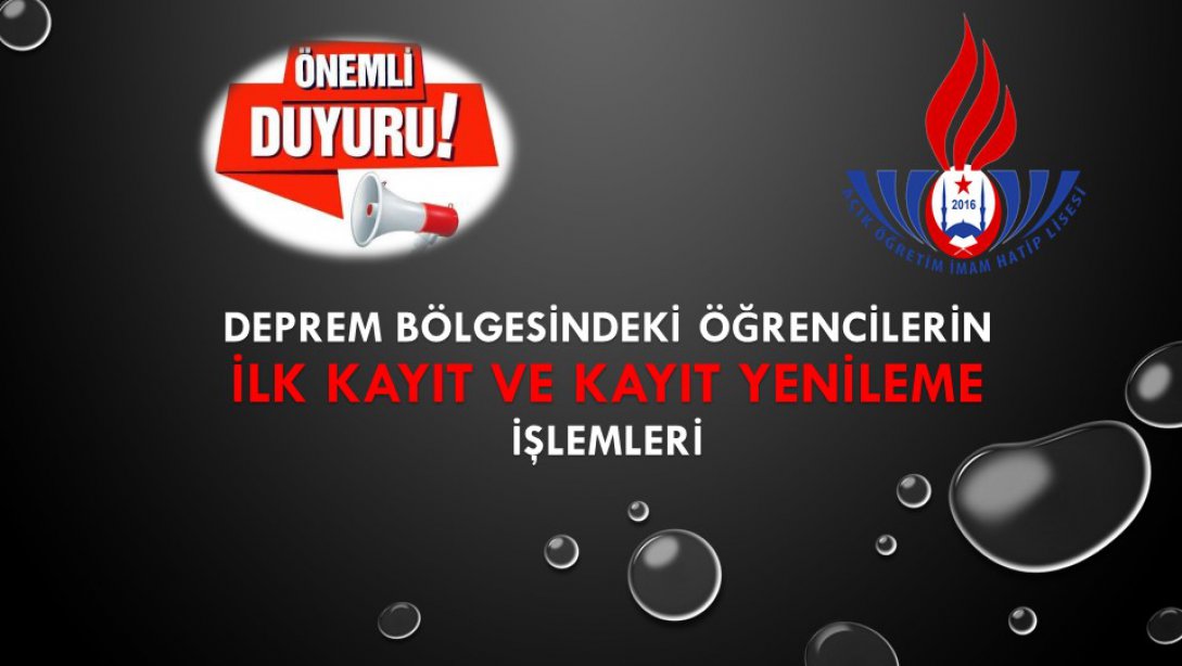ÖNEMLİ DUYURU!