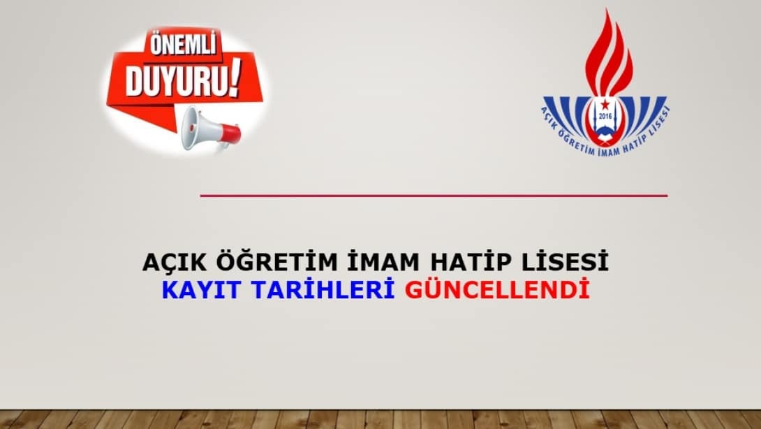 ÖNEMLİ DUYURU!